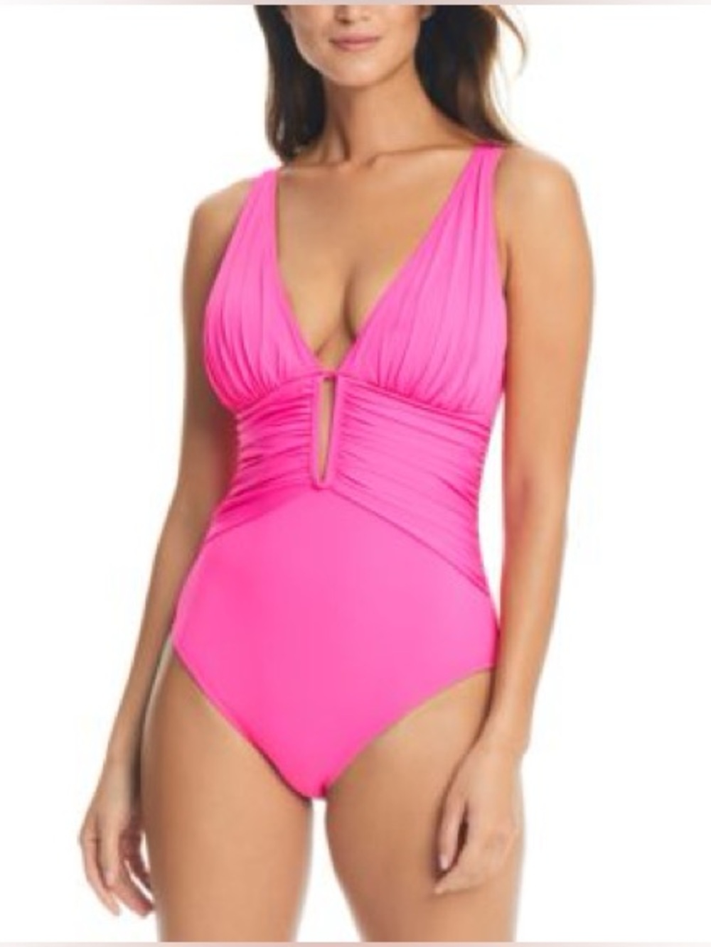 🆕 Bleu by Rod Beattie Women's Molded-Cup One-Piece Swimsuit Size 6 - Picture 1 of 6